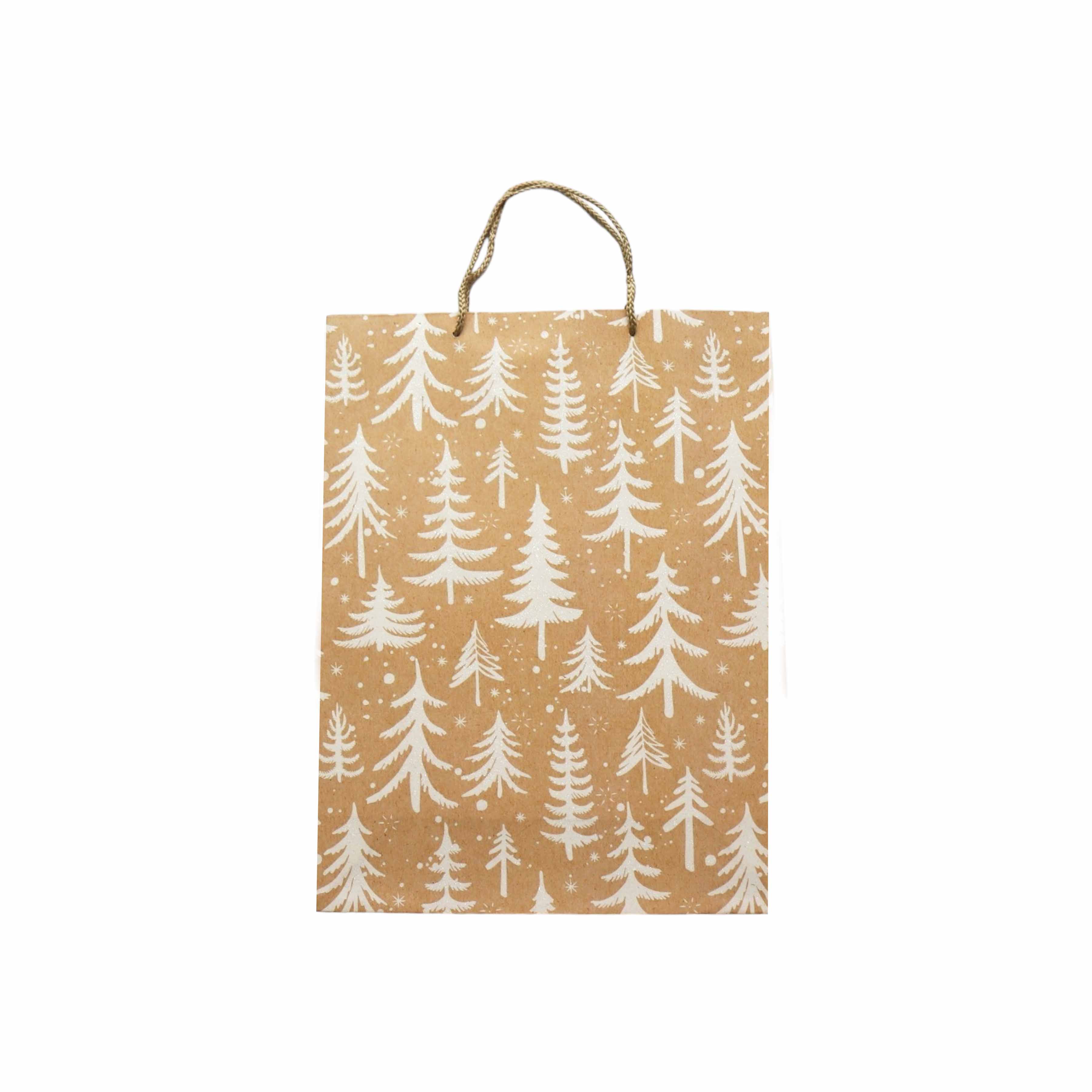 Festive Brown Kraft Gift Bags