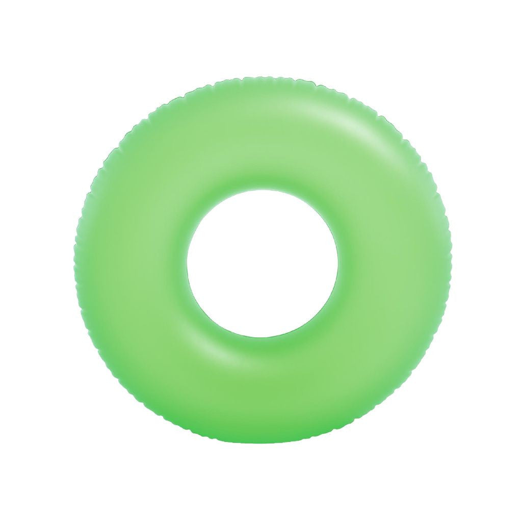 Intex Inflatable Swim Ring Round Tube 91cm Neon Frosted 1pc