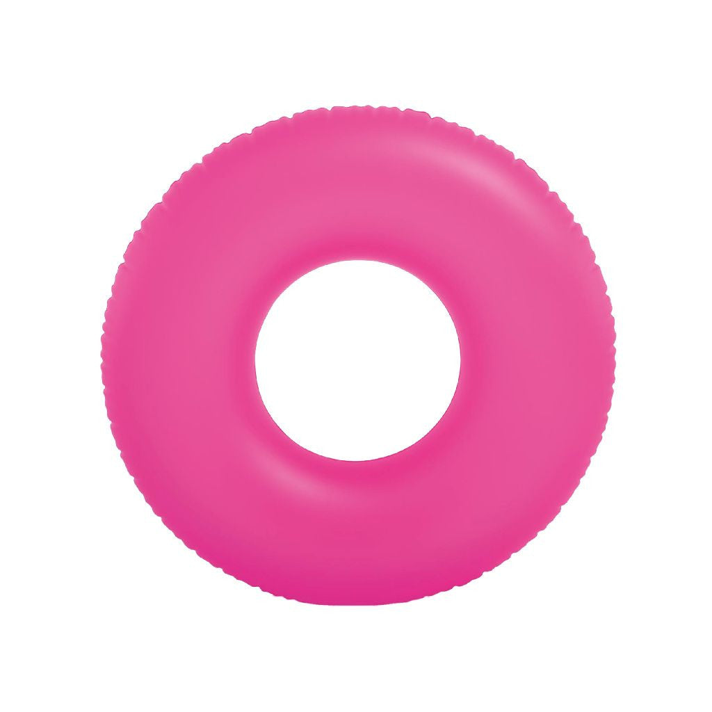 Intex Inflatable Swim Ring Round Tube 91cm Neon Frosted