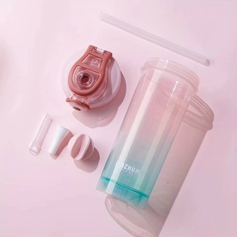 Linzhome Plastic Shaker Bottle with Ball 800ml 1pc