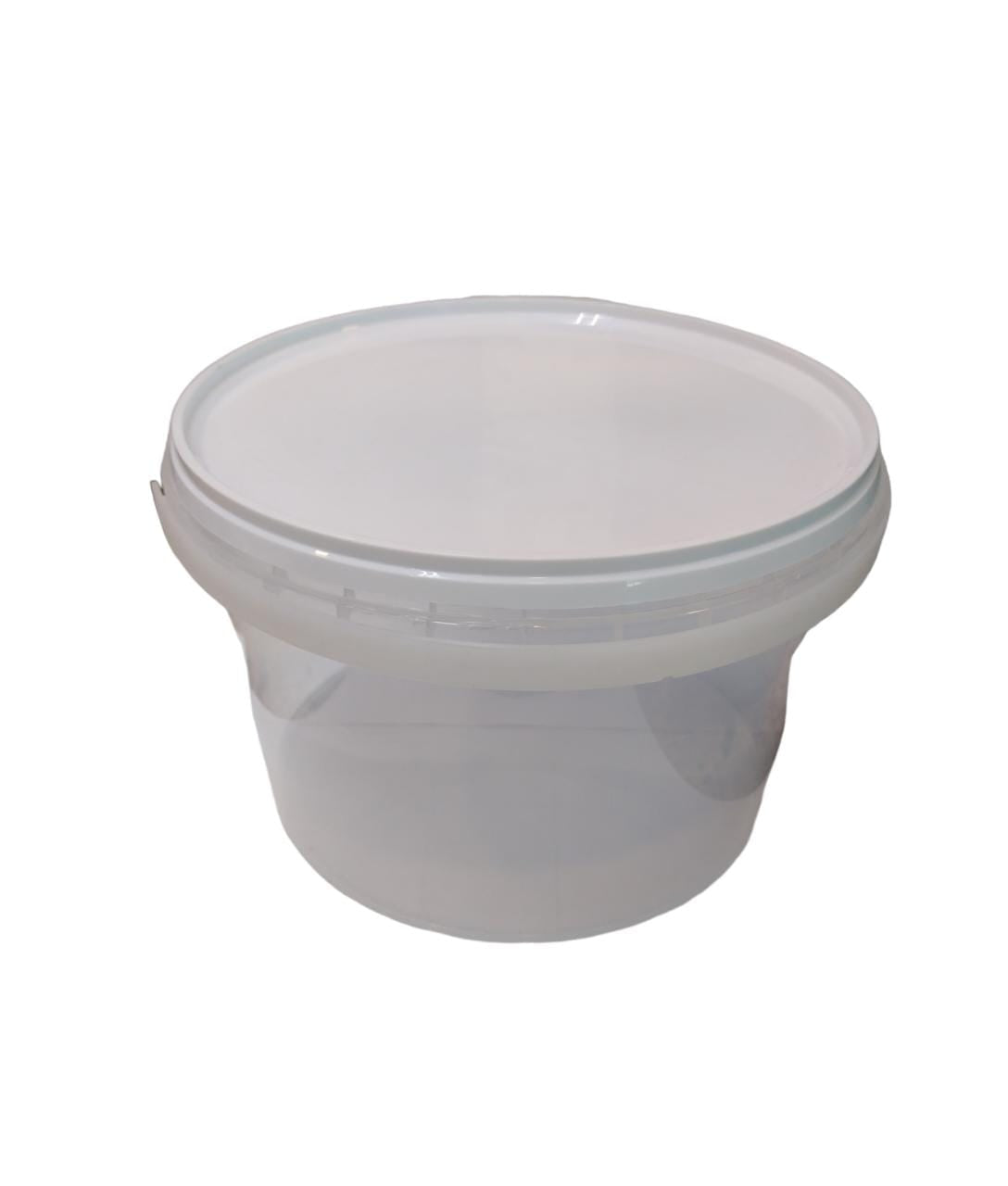 5L Plastic Bucket with Lid Air Tight Clear Transparent