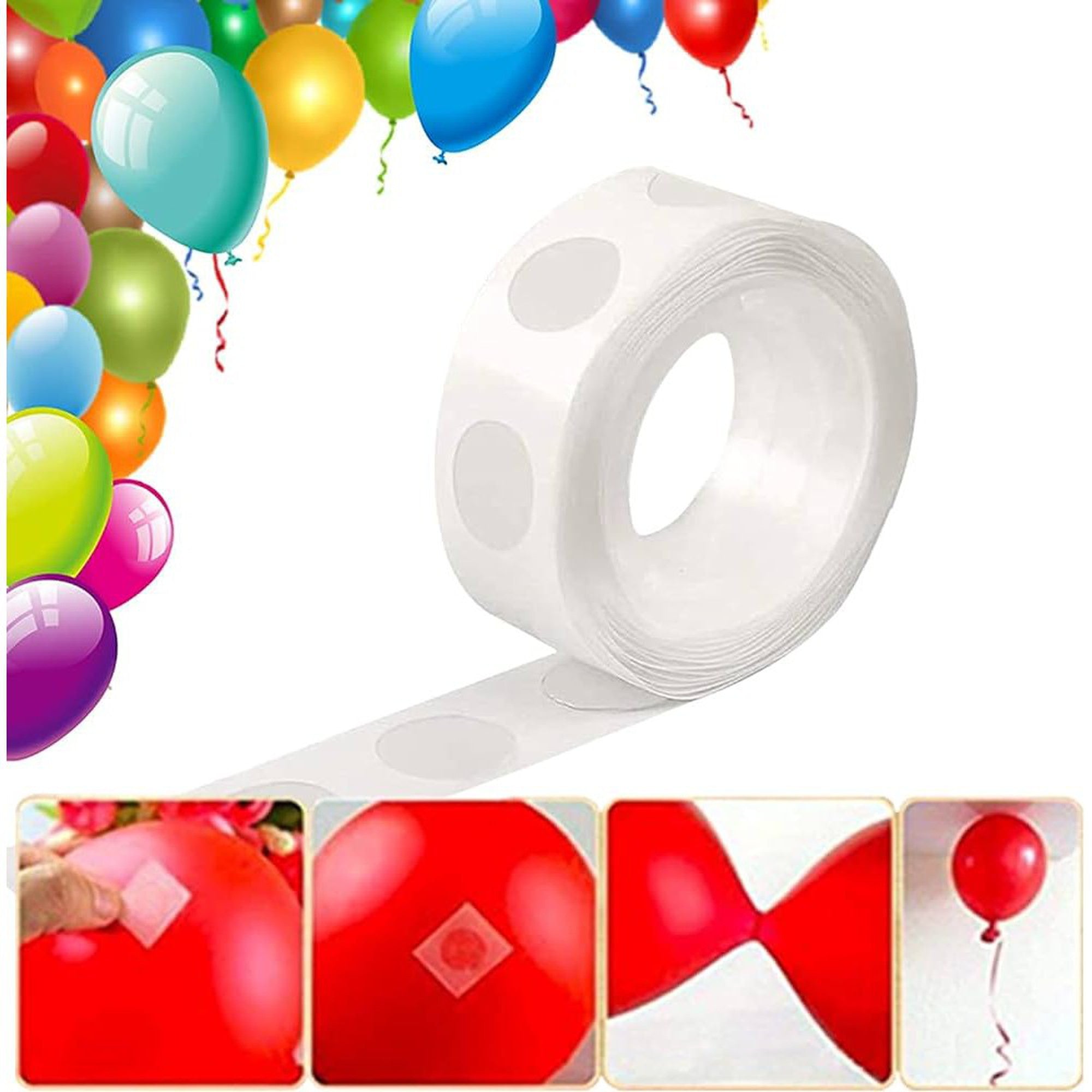 Balloon Glue Water Dots 100-dots Roll