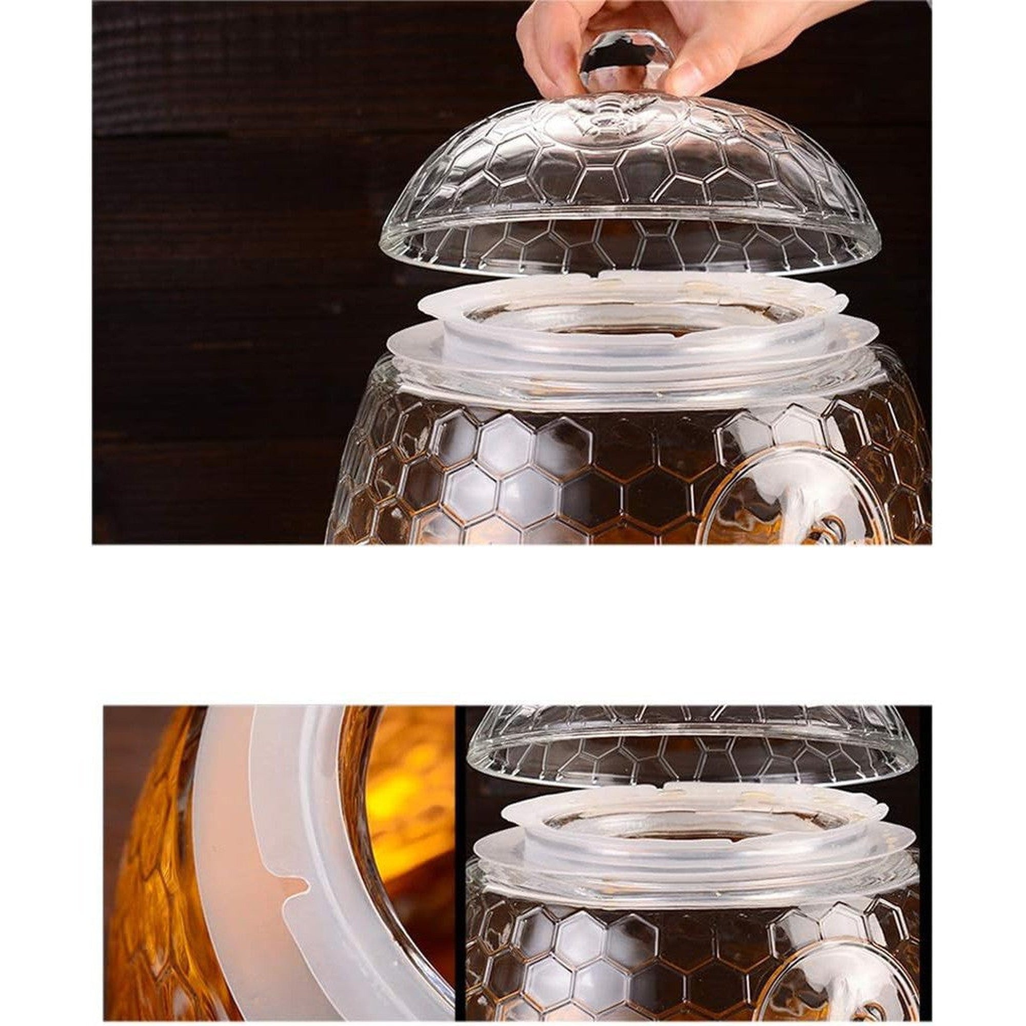 Glass Beverage Dispenser 8L Beehive 540