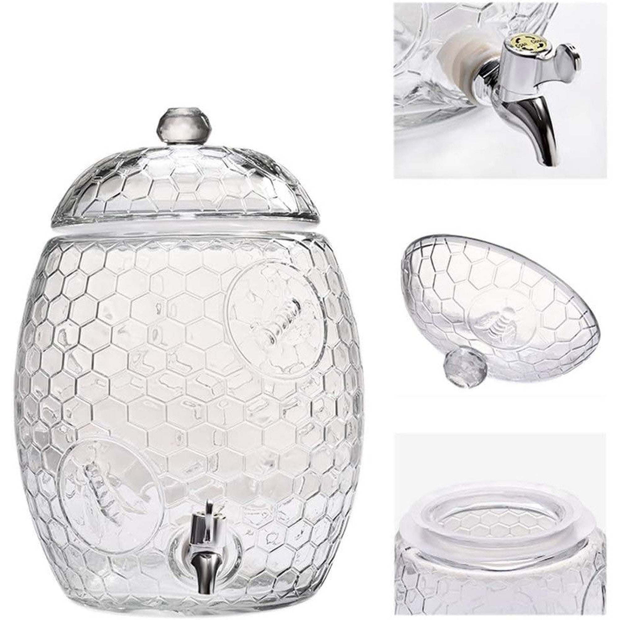 Glass Beverage Dispenser 8L Beehive 540