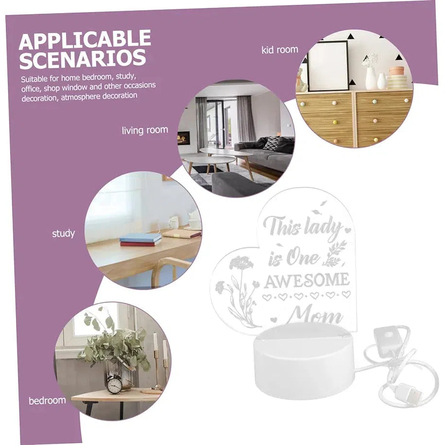 3D Light Night Stand - Awesome Mom Gift