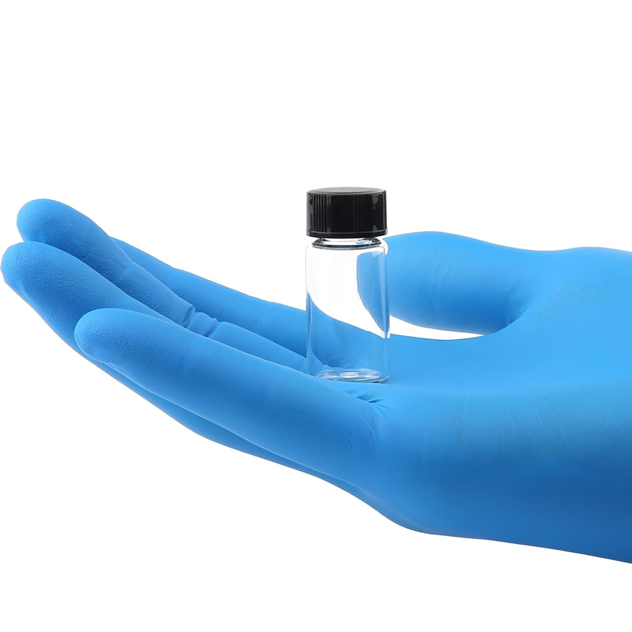 Glass Scintillation Vials Bottle with Black Screw-on Lid