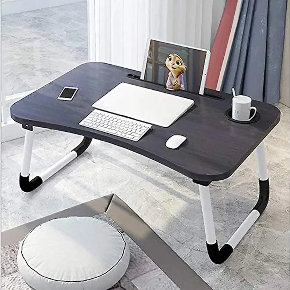 Foldable Laptop Table 60x40x26cm Portable Bed-Sofa Desk Large