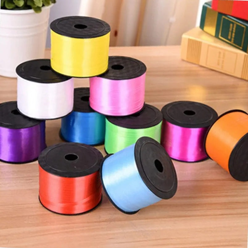 Satin Ribbon Roll Solid Color 0.5cmx91m