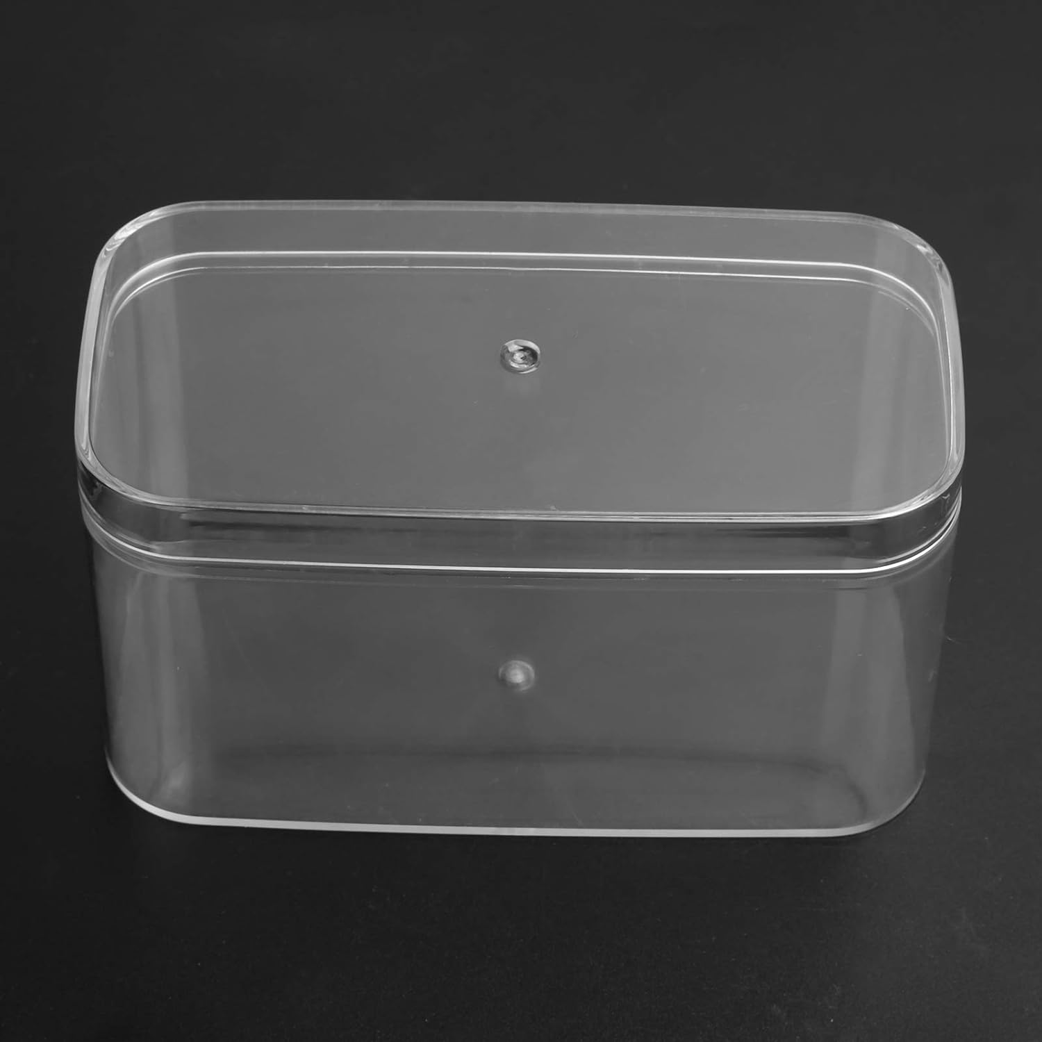 Acrylic Gift Box Rectangular 12.8x6cm Rounded Corners and Lid