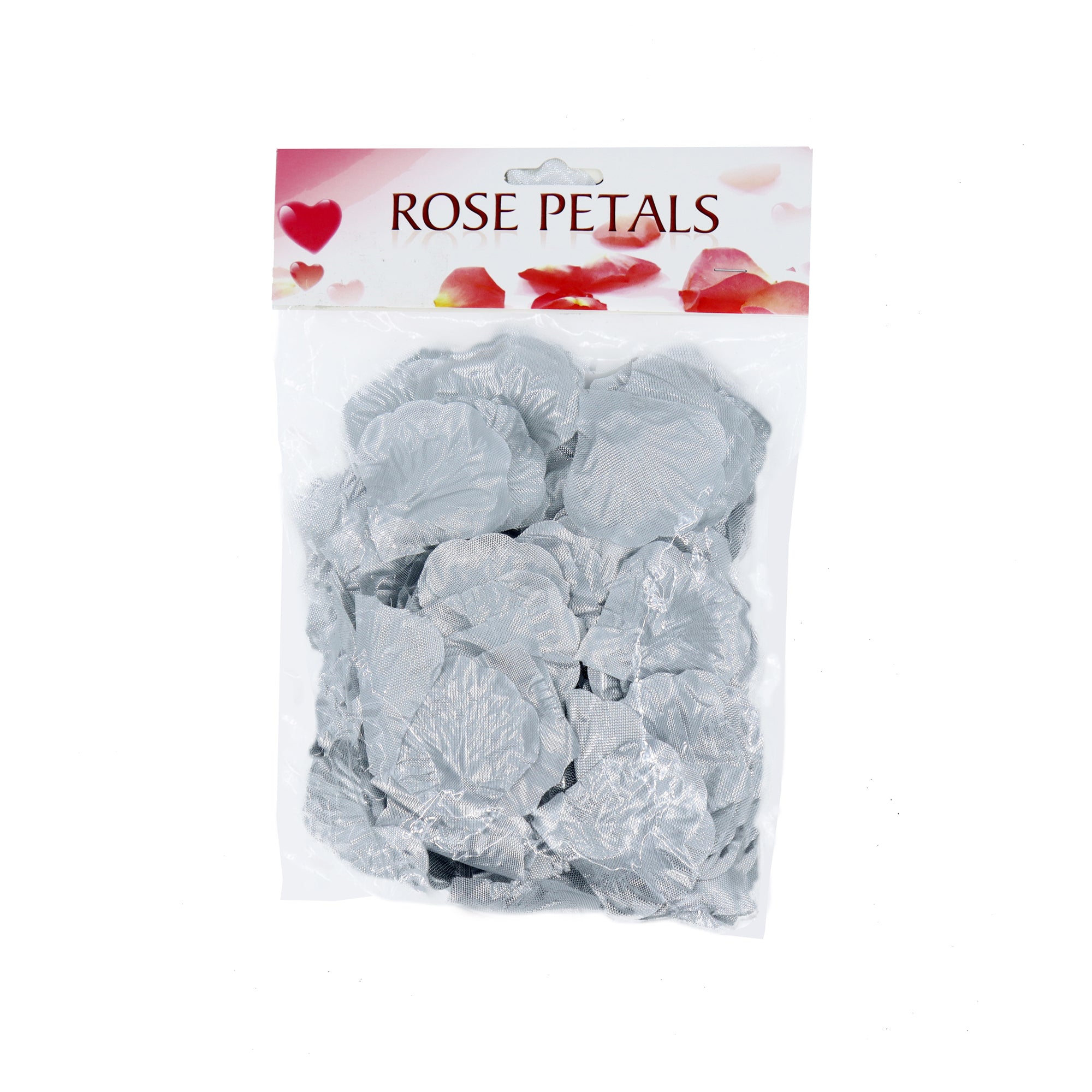 Artificial Silver Rose Petals 150pcs A0094
