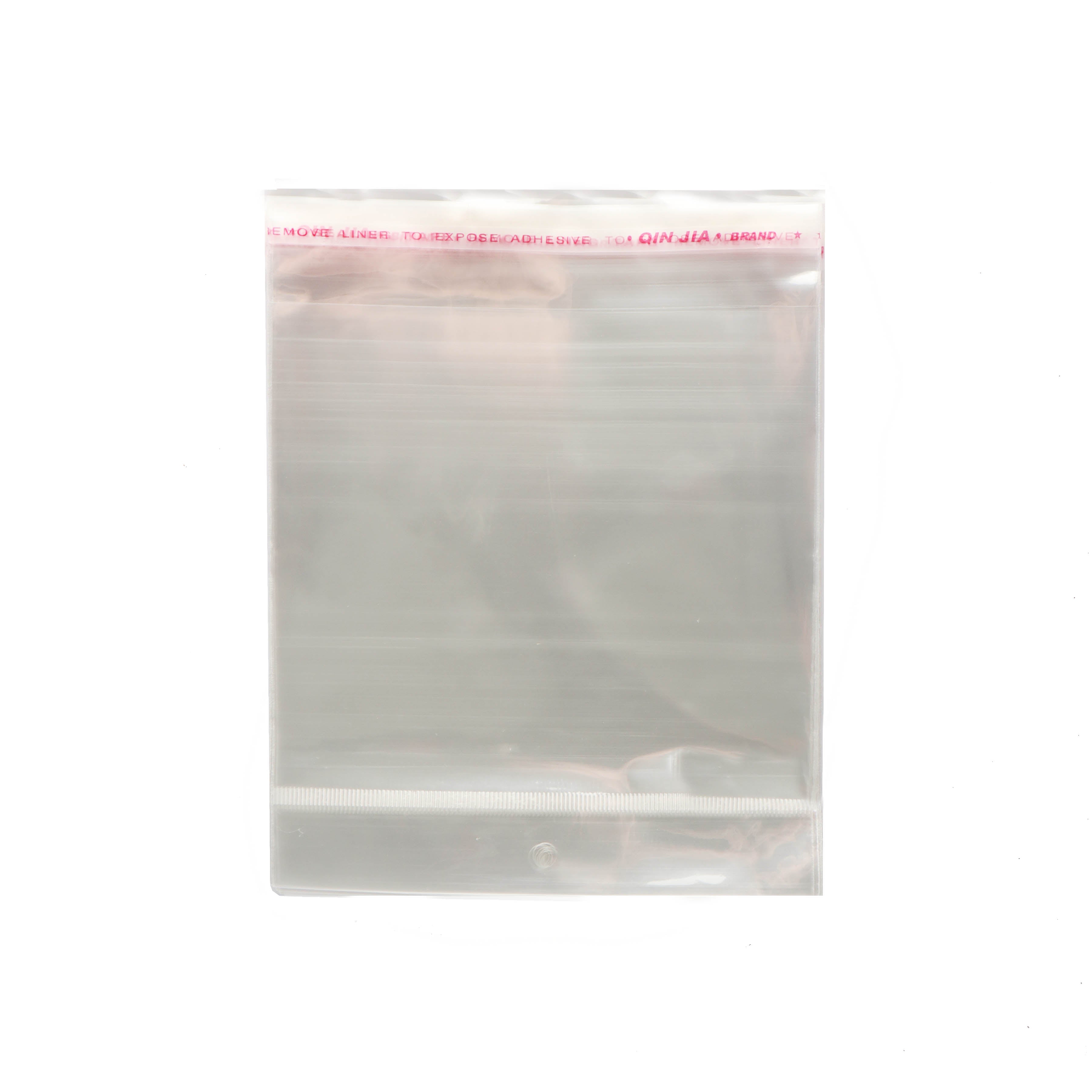Polyprop Cellophane Selfseal Bags 18x14cm Punch Hanging Hole 100s