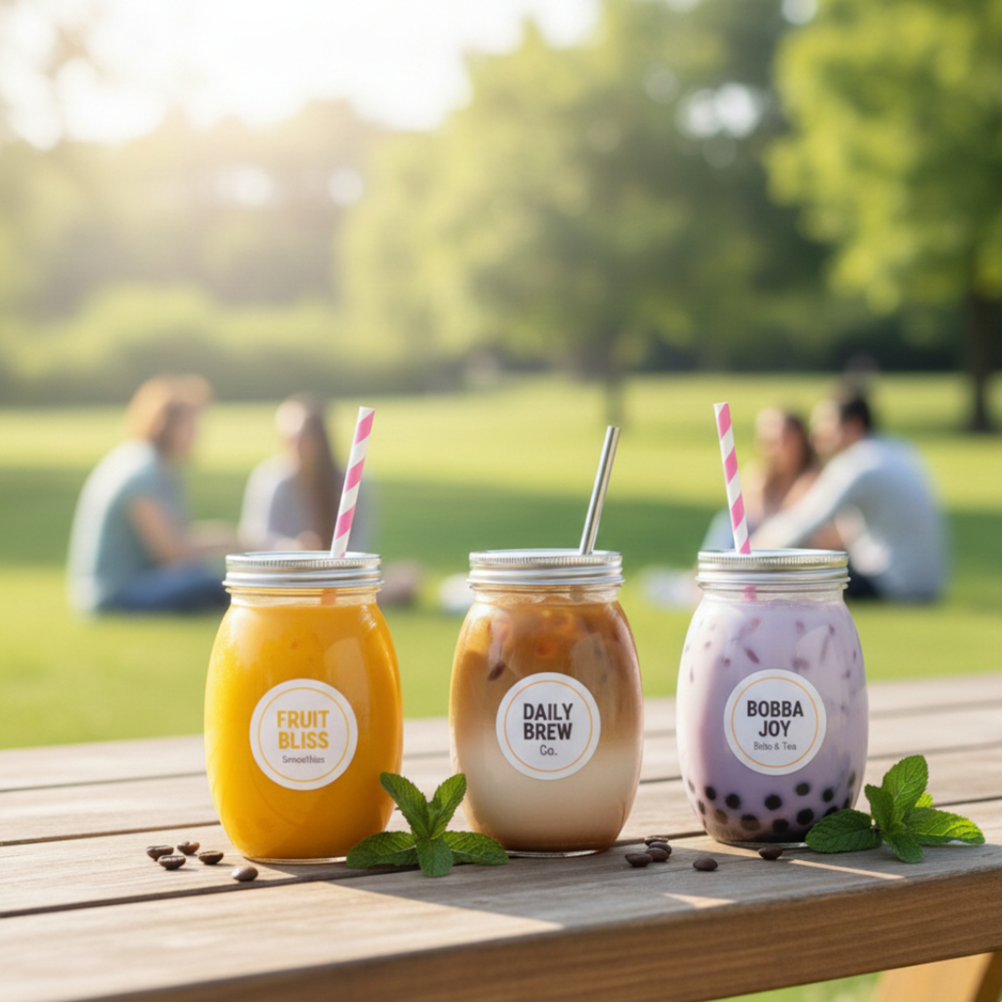 550ml Oval Shaped Food Grade Plastic Drinking Clear Can with Aluminium Pull Tab Lid