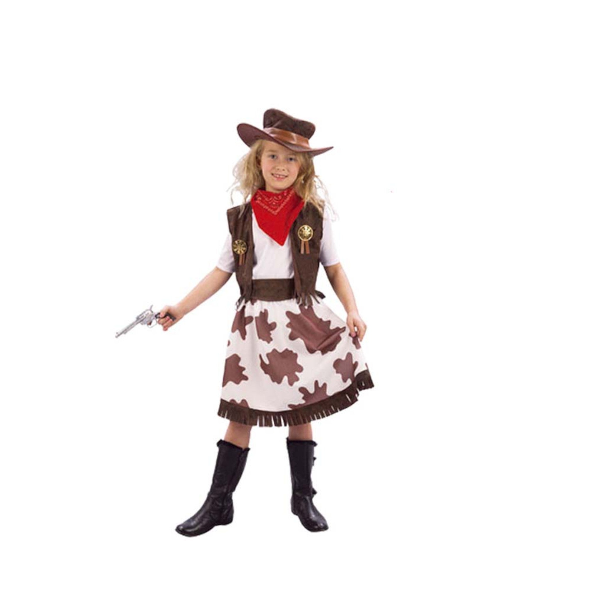 Halloween Western Denim Dress Role Play Kids