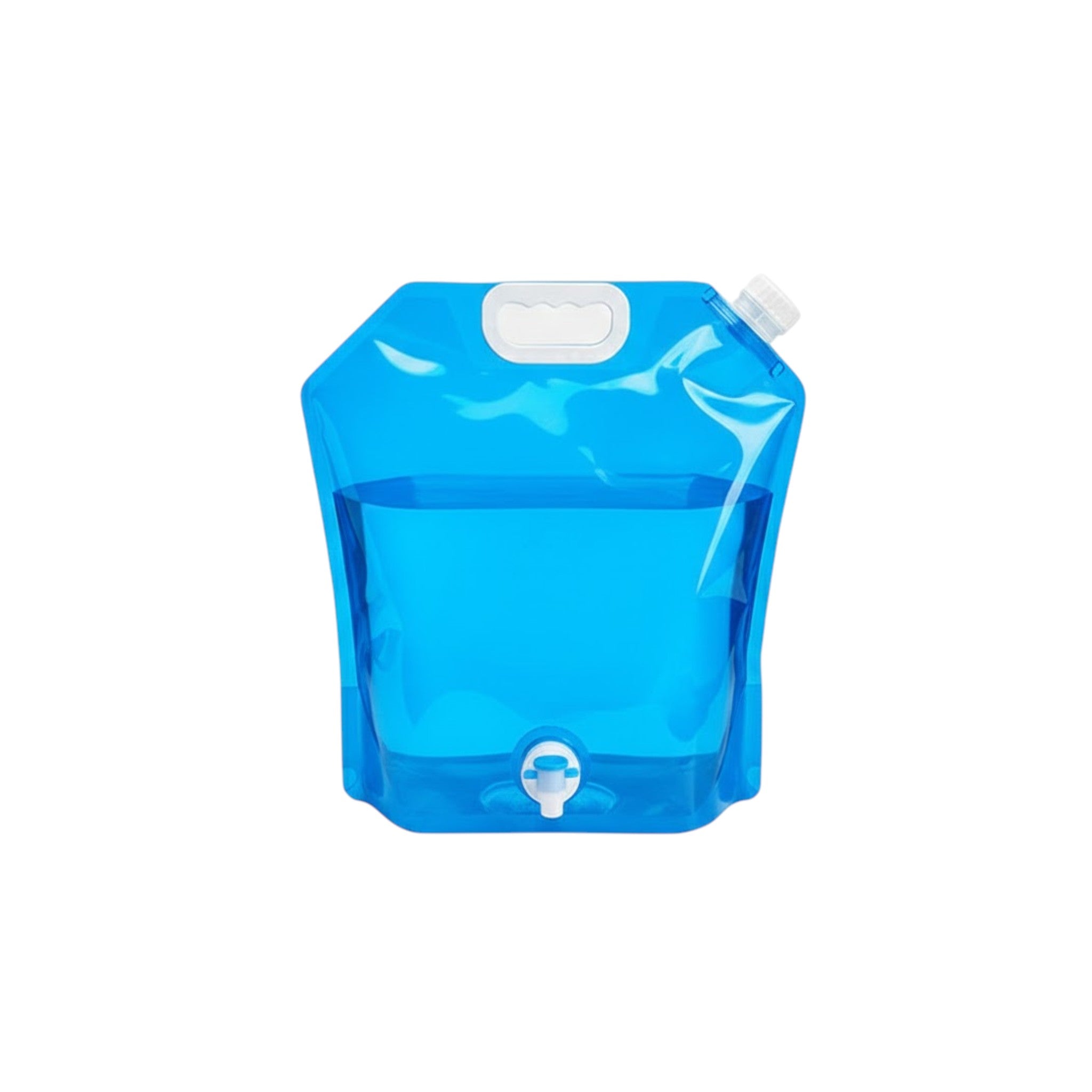 Stand-Up Beverage Portable Carry Pouch Bag  Food Grade Clear with Side Spout & Spigot 5L