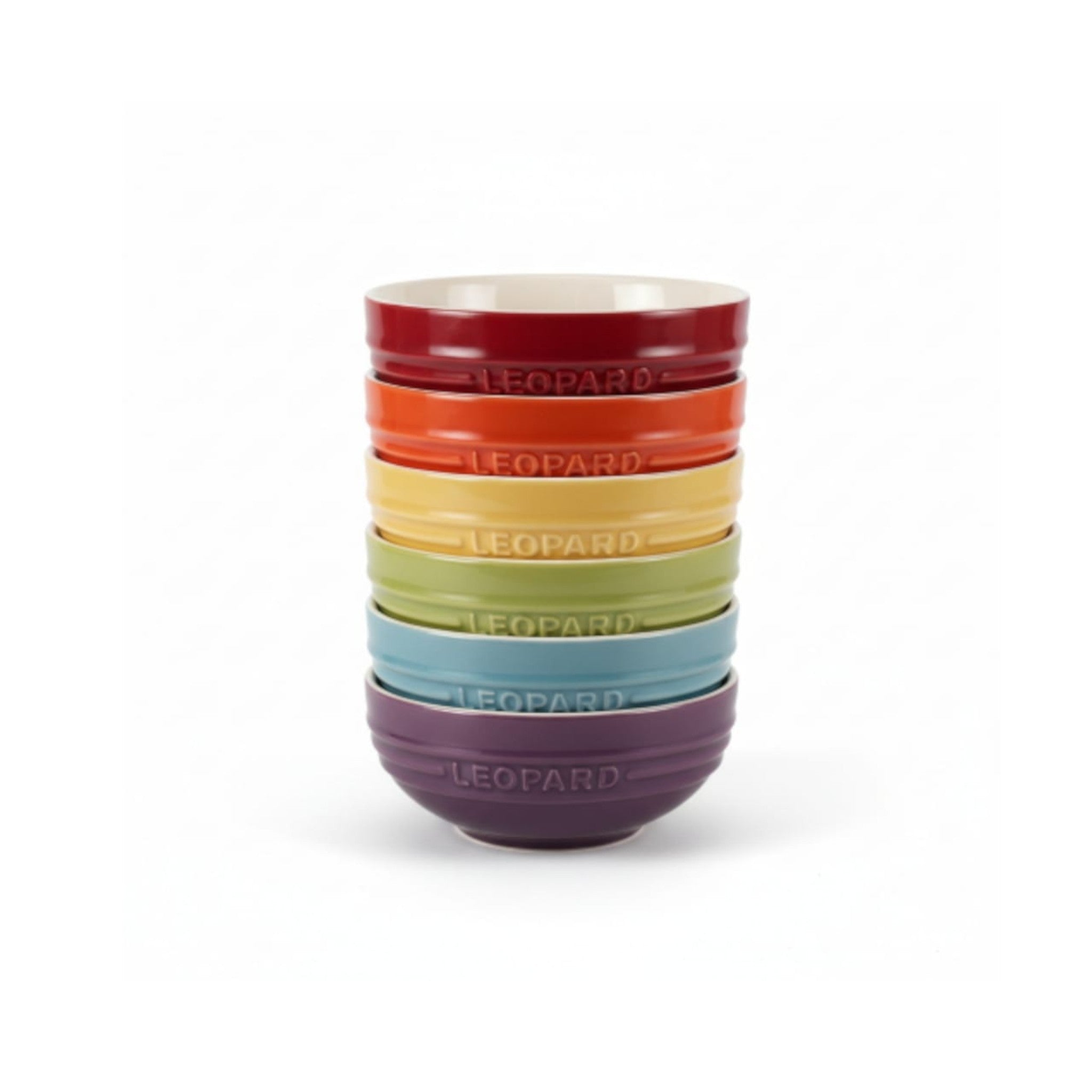 Rainbow Collection Bowls 6pc Set