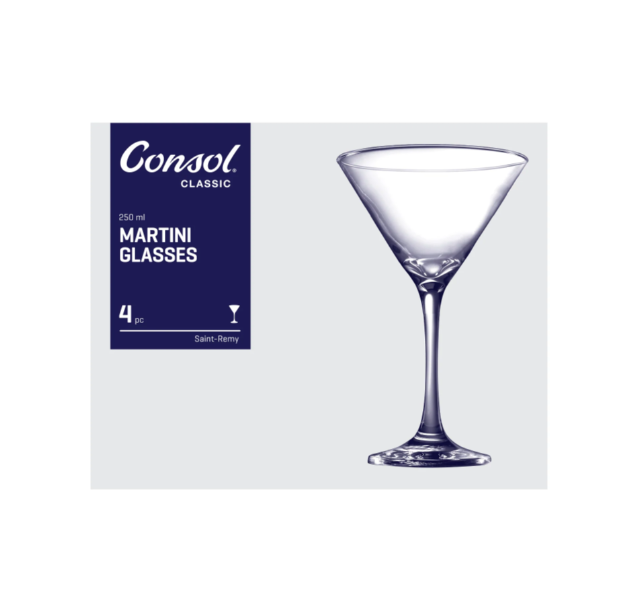 Consol 250ml Saint Remy Martini Glass 4pack 17148