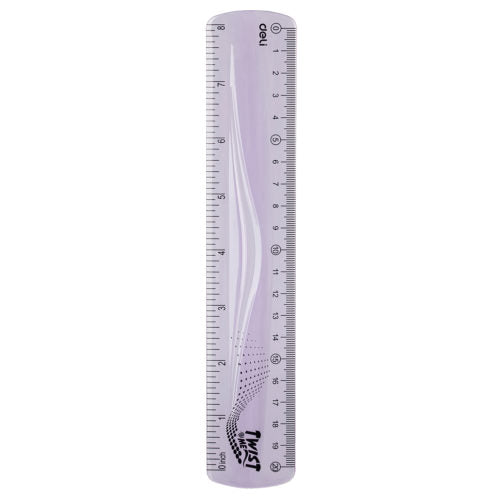 Deli Ultra Flexible Ruler 20cm 8 inch