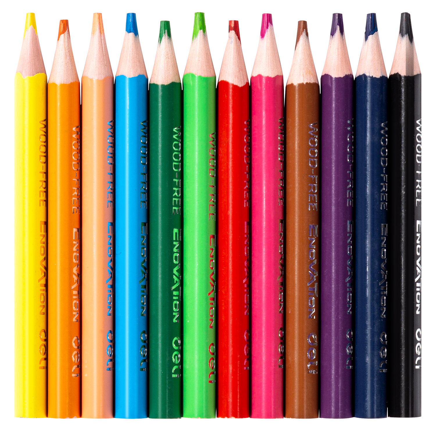 Deli Short Pencil Colours 8.5cm 12pack