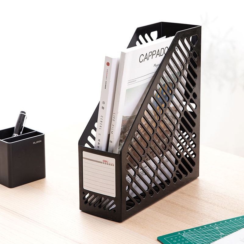 Deli Magazine Holder 259x90x295mm Black