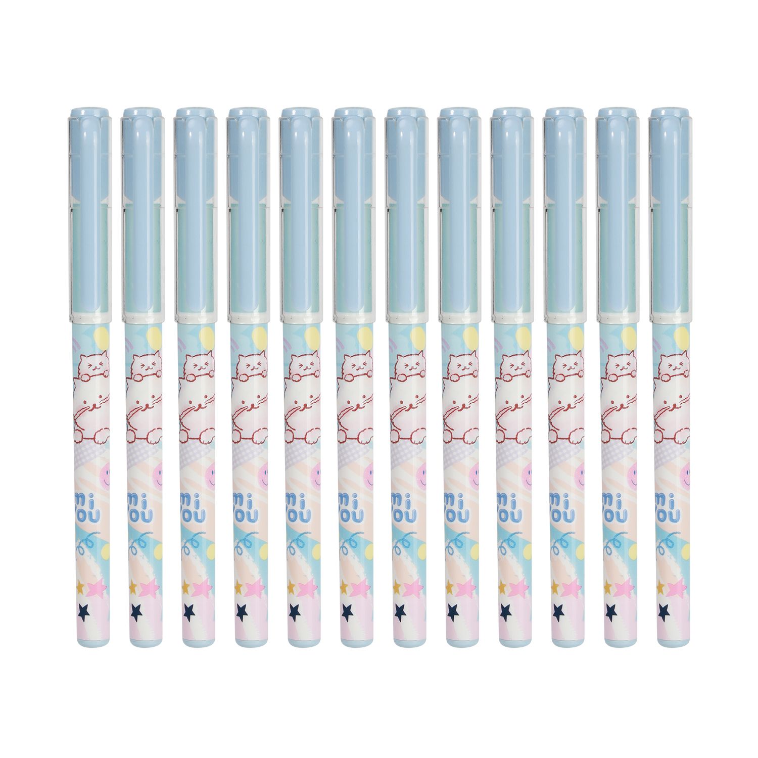 Deli Miyou Series Pen 0.5mm Blue Ink Miyou Barrel EG15-BL 1pc