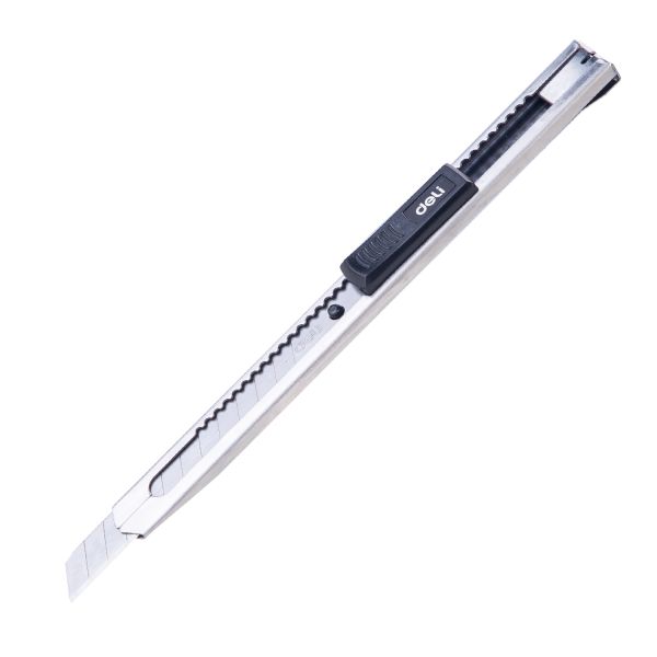 Deli Retractable Utility Knife Cutter with 13 Snap Off Blades