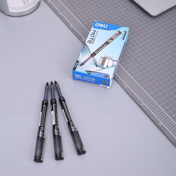 Deli Mate Roller Pen 0.5mm Black Ink EQ20220 1pc