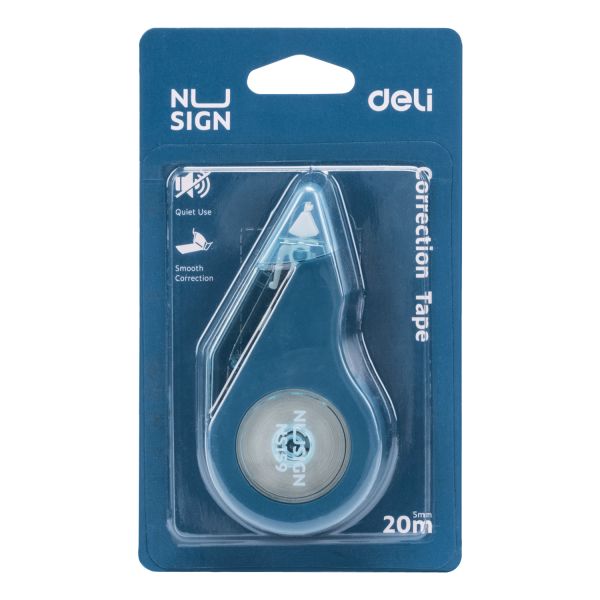 Deli Nusign Correction Tape 5mmx20m Red