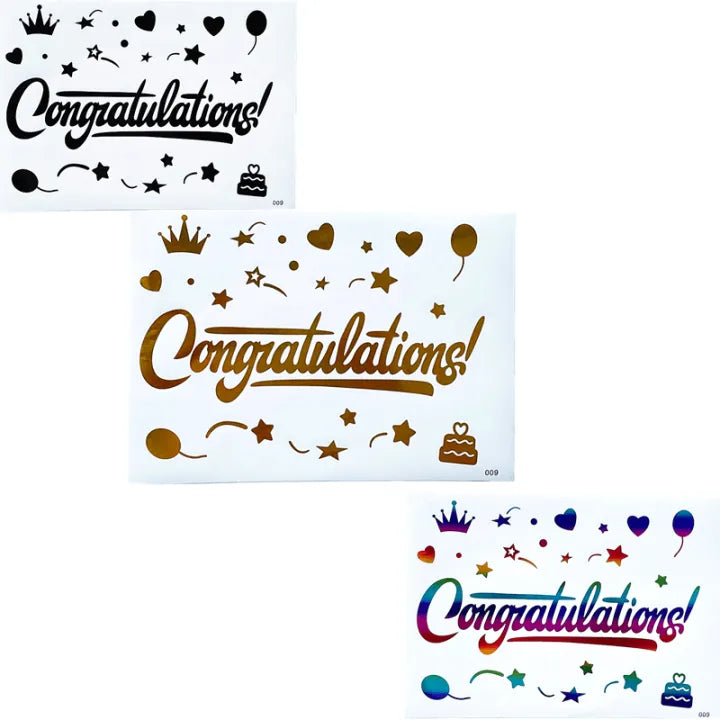 Congratulations Bobo Balloon Stickers TAR2021125