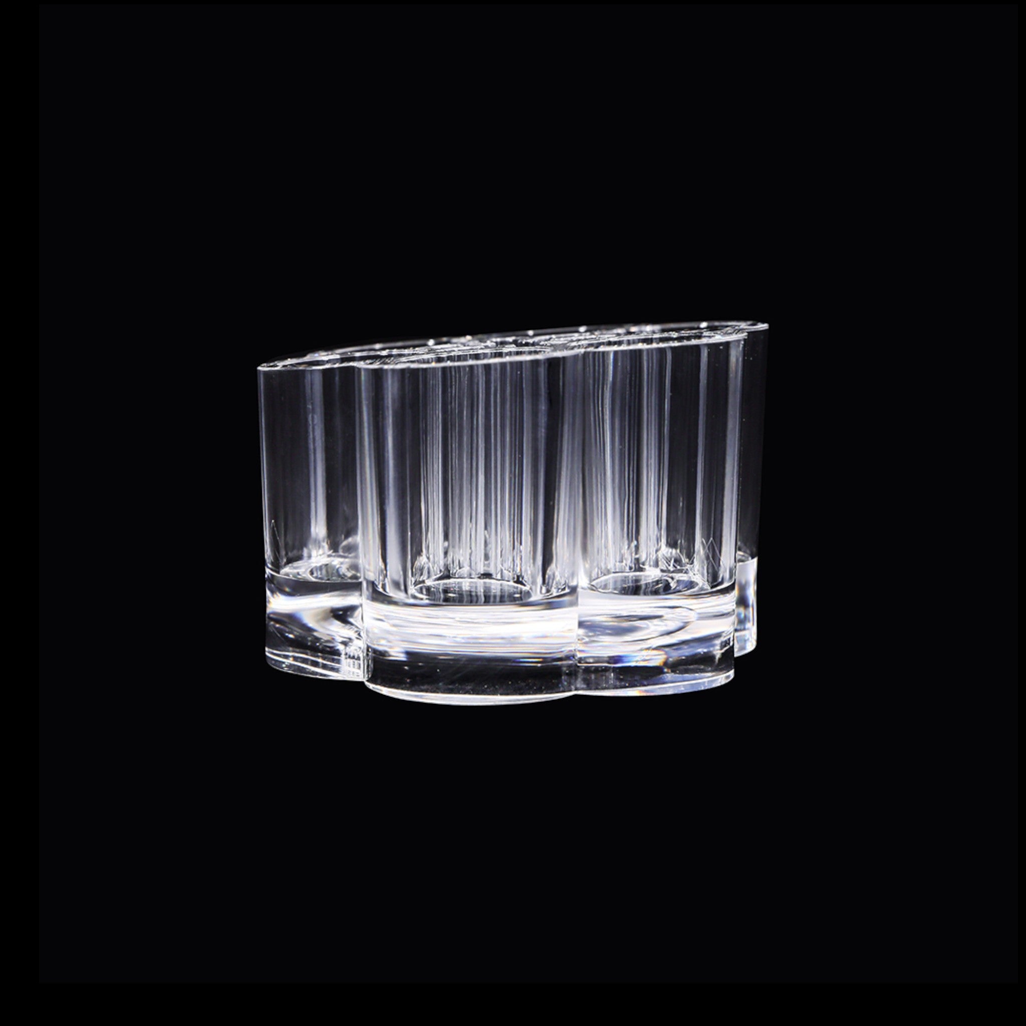 Modern Makeup Cosmetic  Organizer - Clear Plastic Flower Shape