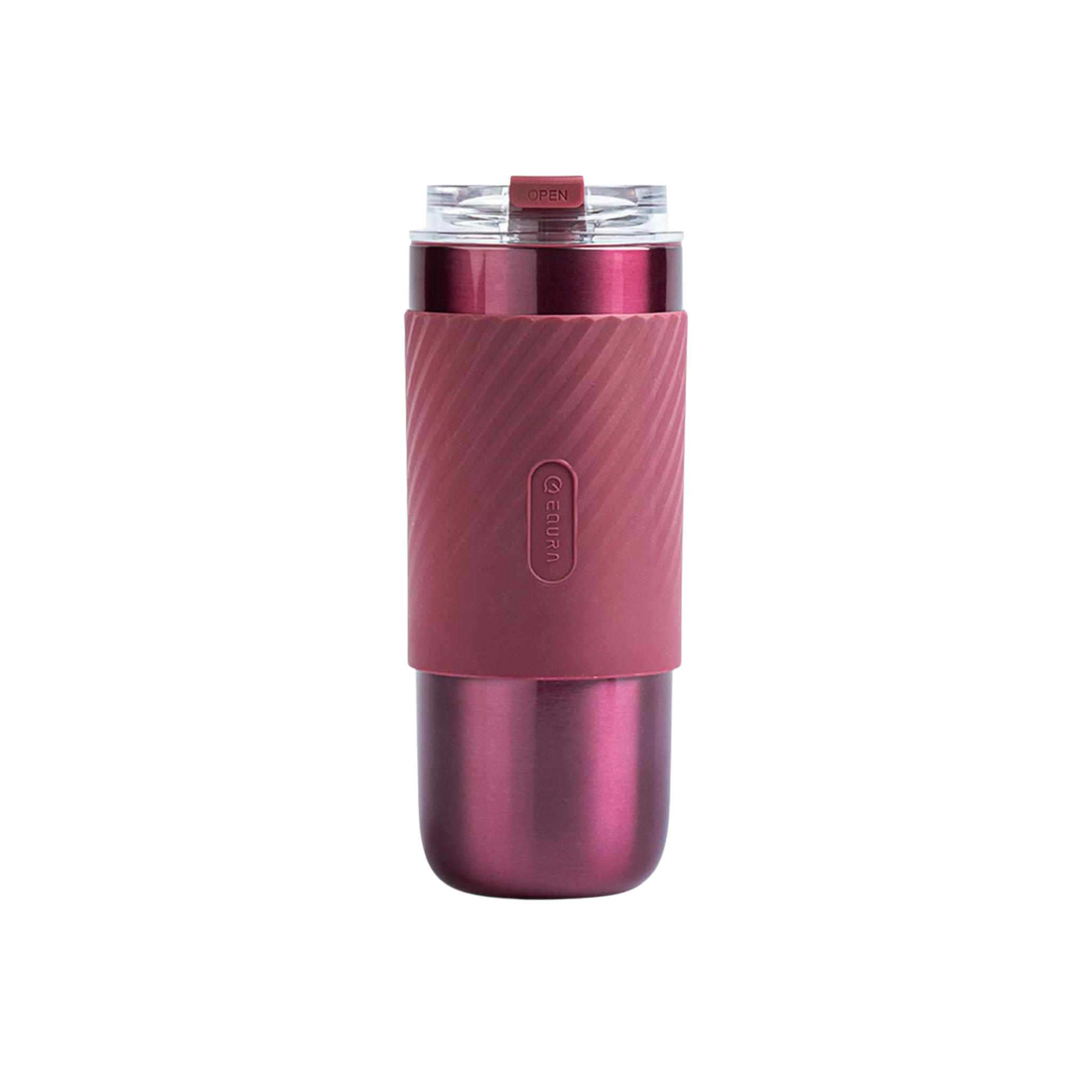 520ml Double-Wall Thermal Tumbler with Silicone Sleeve, Infuser & Retractable Stainless Steel Straw