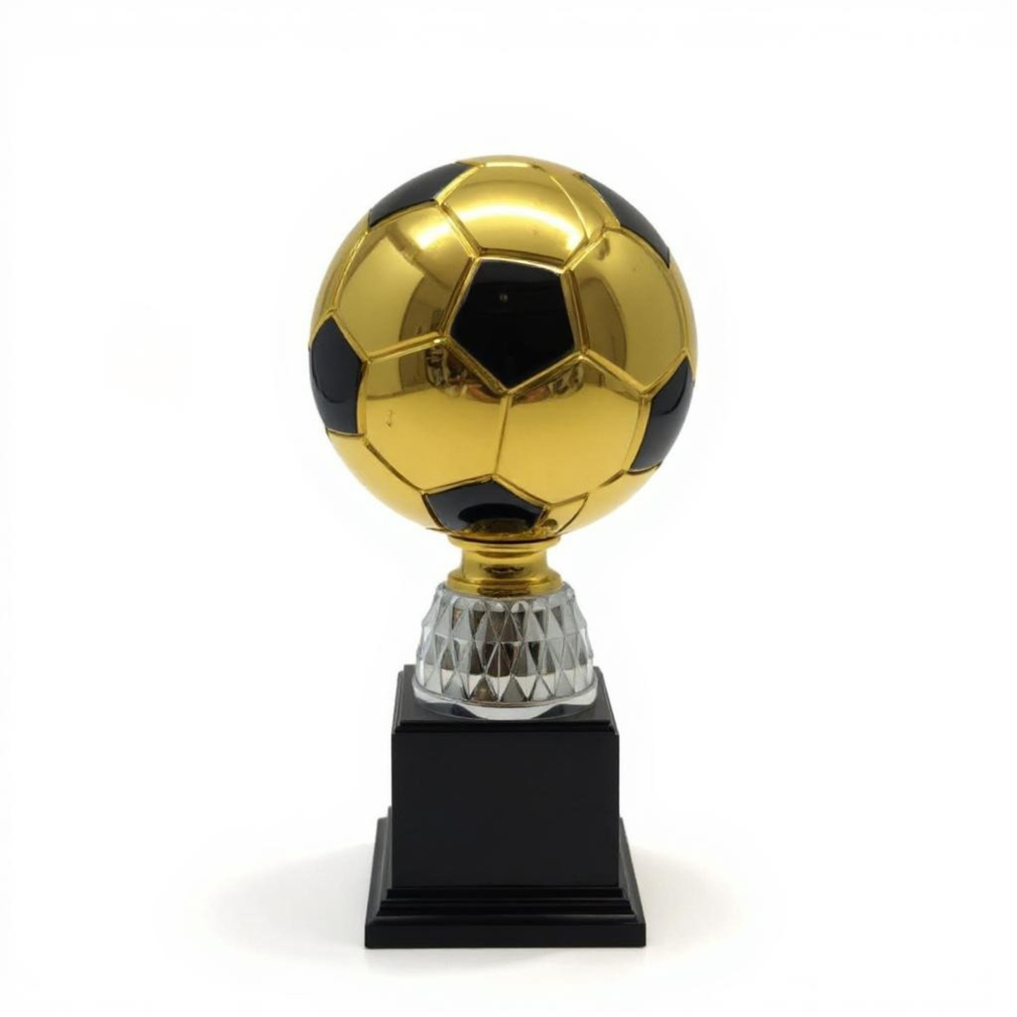 Soccer Ball Plastic Trophy Cup with Black Base 21.5cm