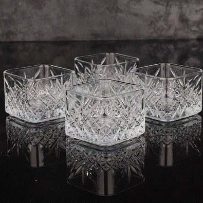 Pasabahce Timeless Glass Dessert Bowl Square 235ml 4pack