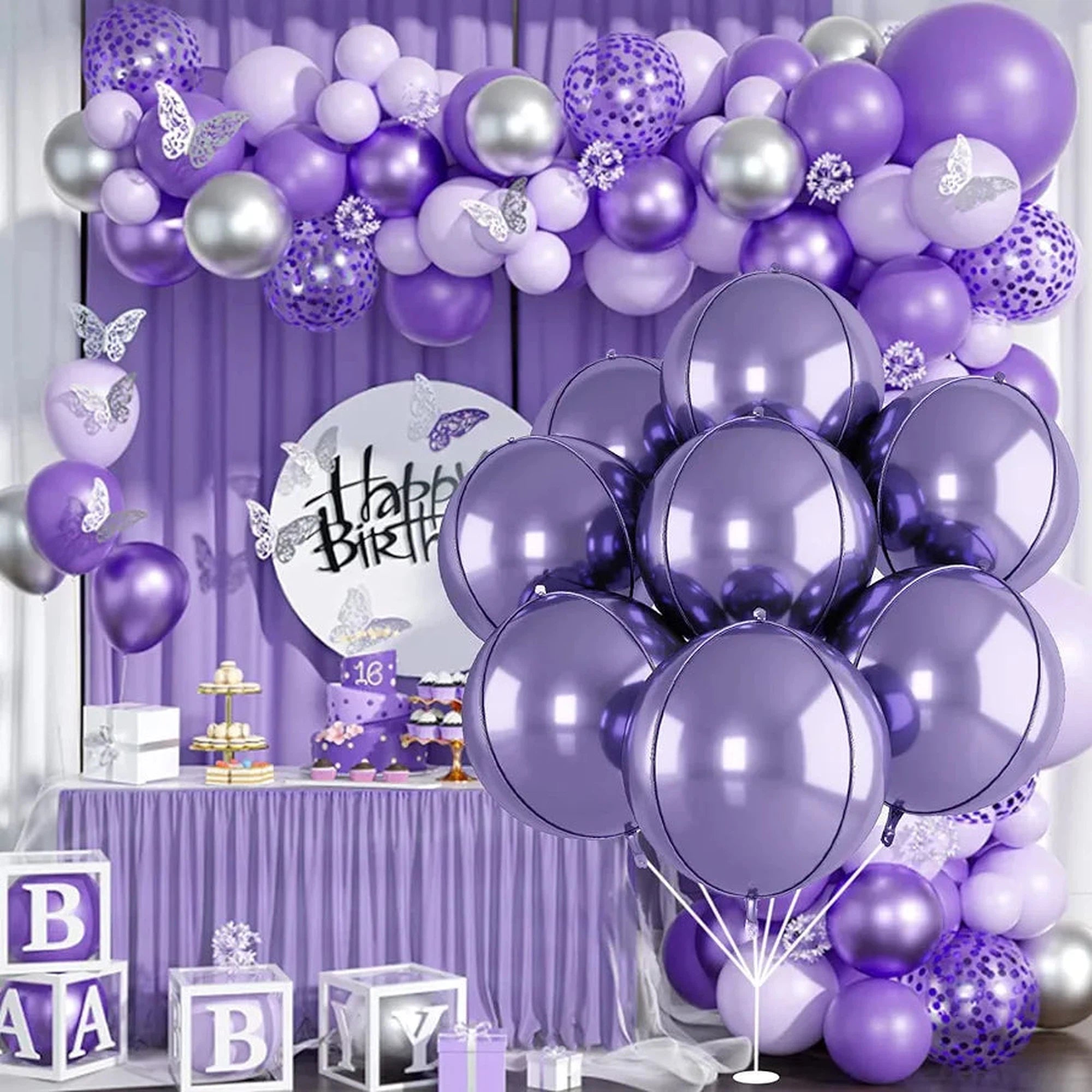 4D Foil Balloon 20inch Happy Birthday