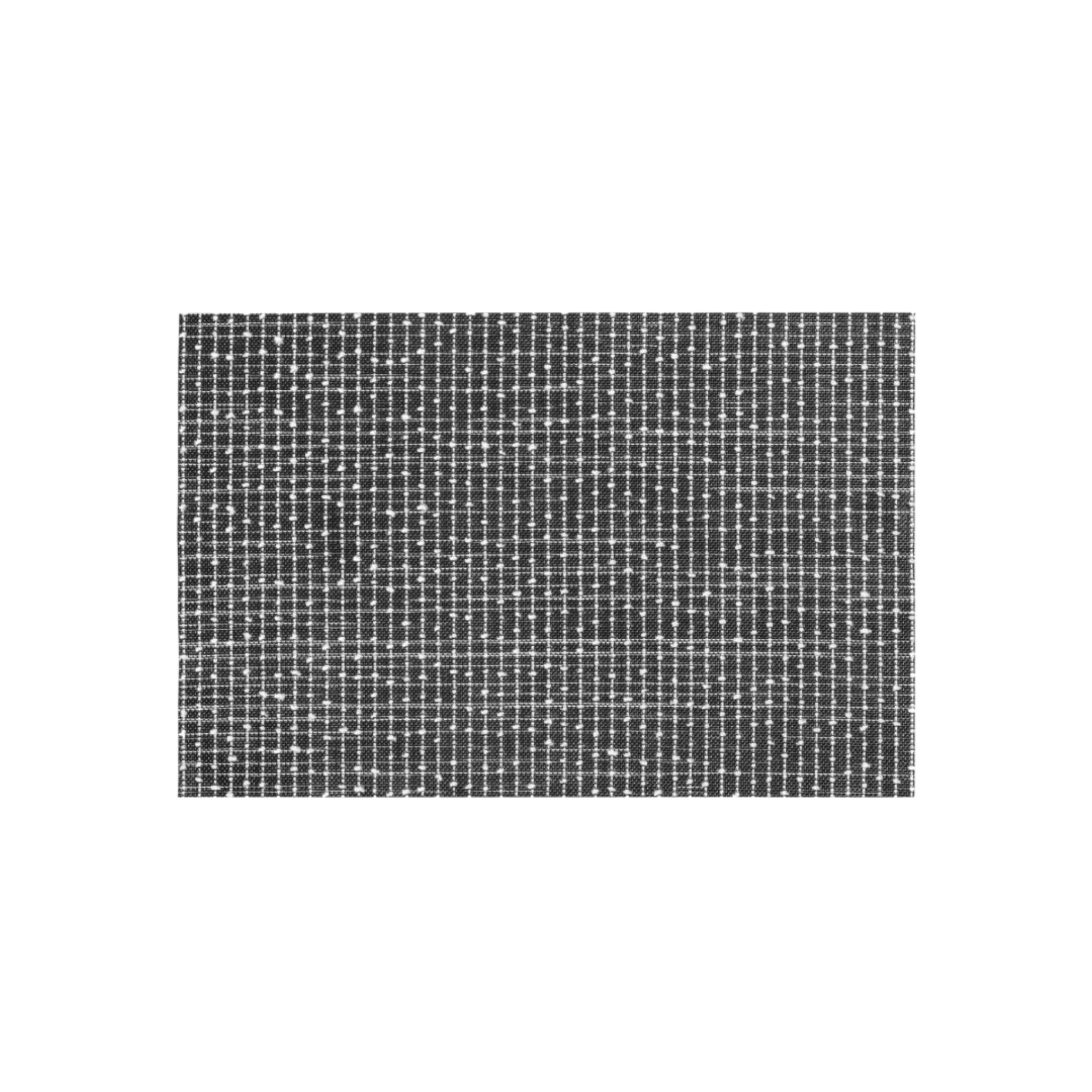 Regent Place Mats PVC with White Cotton Weave Black & White