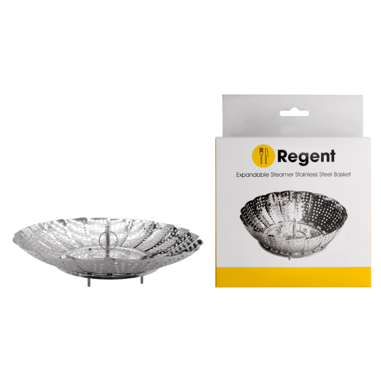 Regent Kitchen Expandable Steamer Basket Stainless Steel 235-138mmx70mm