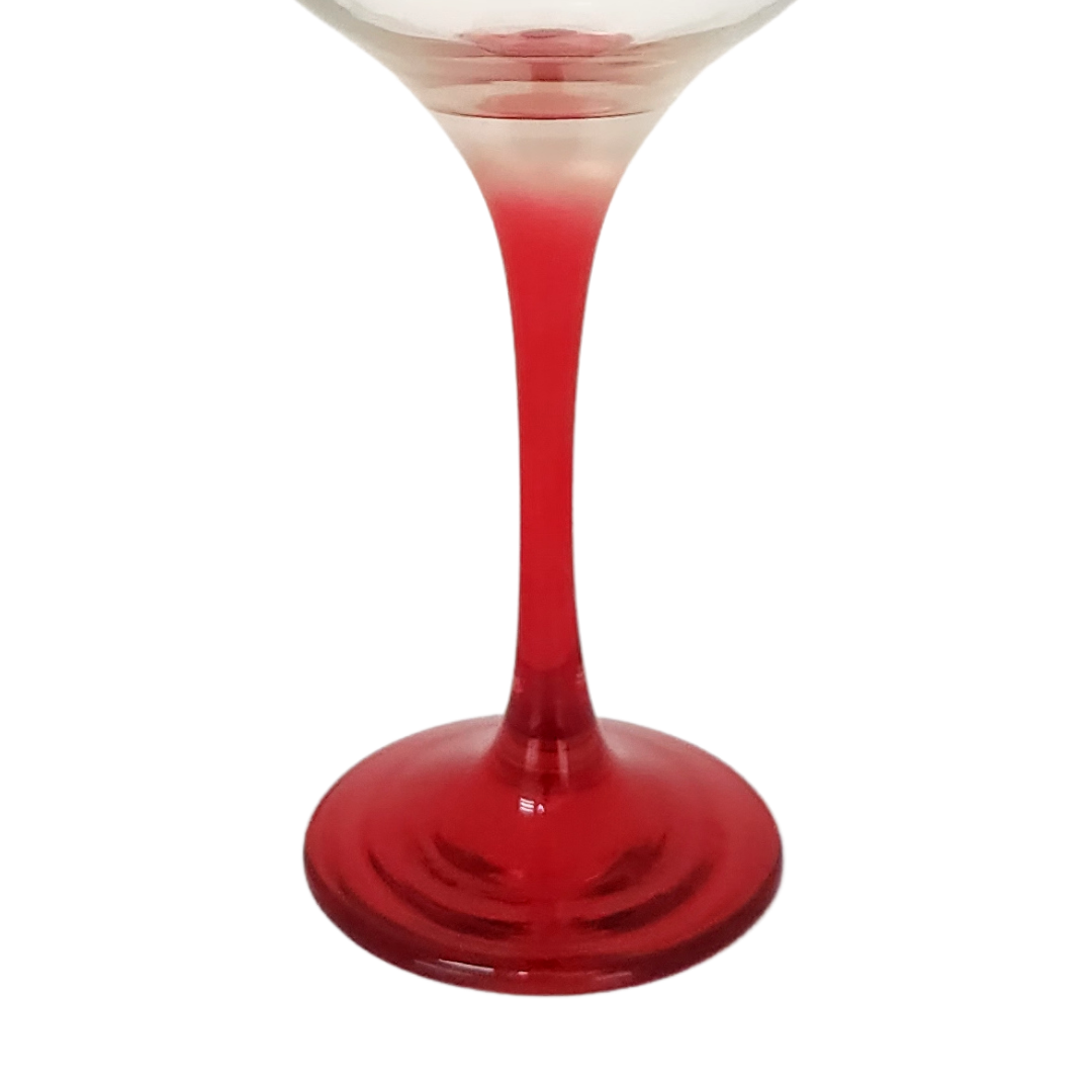 Glass Tumbler 300ml Color Stemmed SGN714 1pc