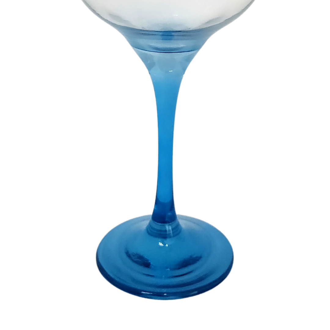 Glass Tumbler 300ml Color Stemmed SGN714 1pc