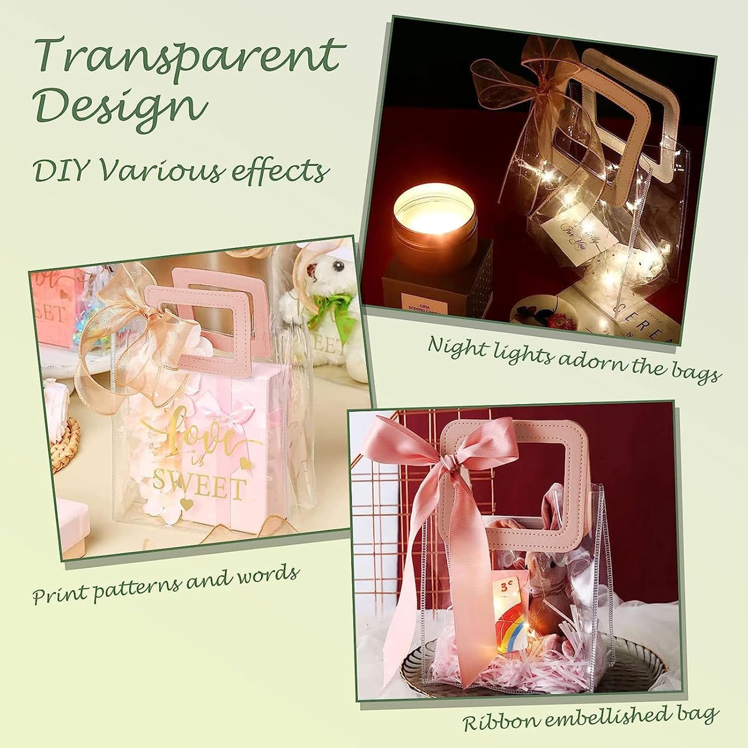 PVC Gift Bags with Square Handle