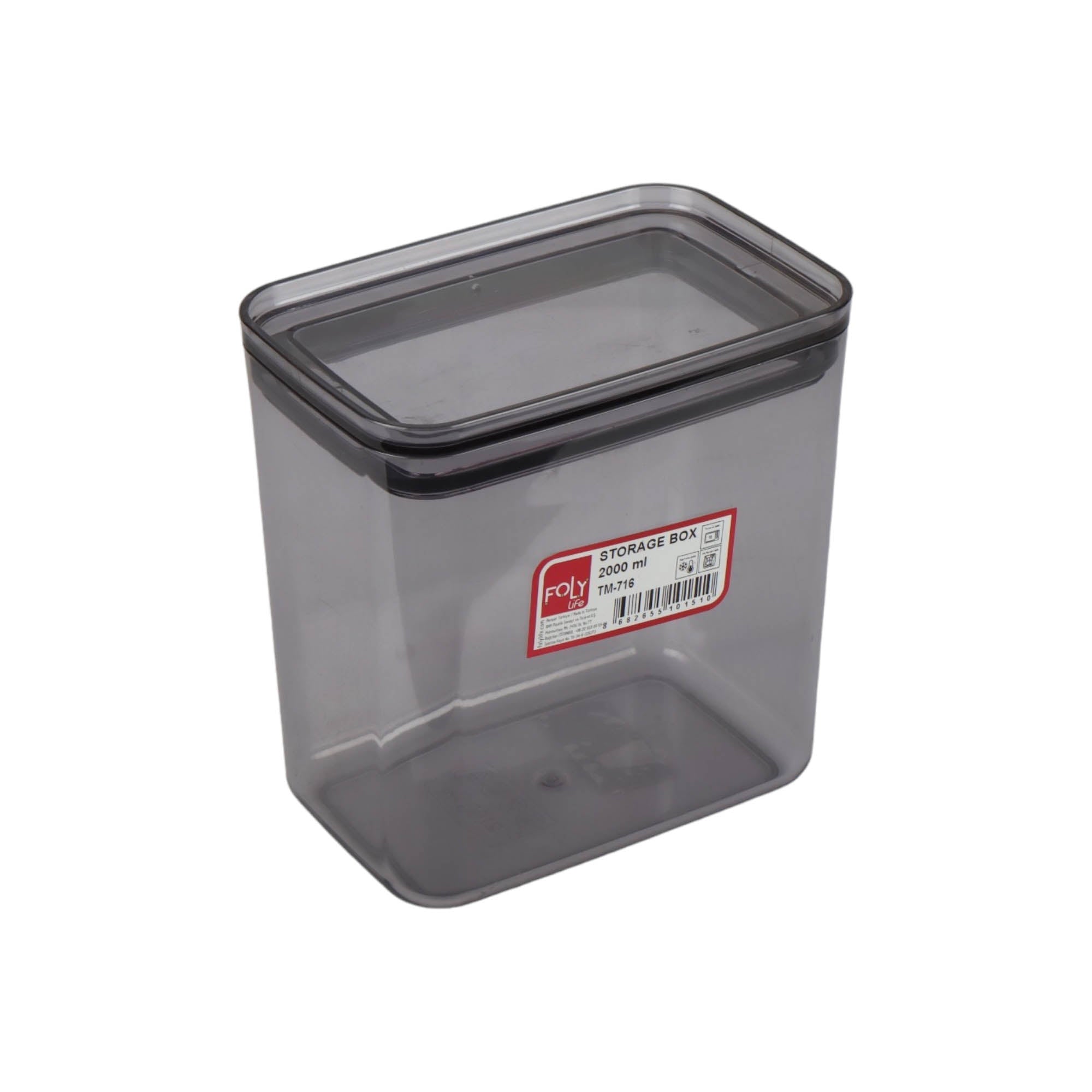 Foly Life Plastic Storage Box 2000ml TM-716 Titiz