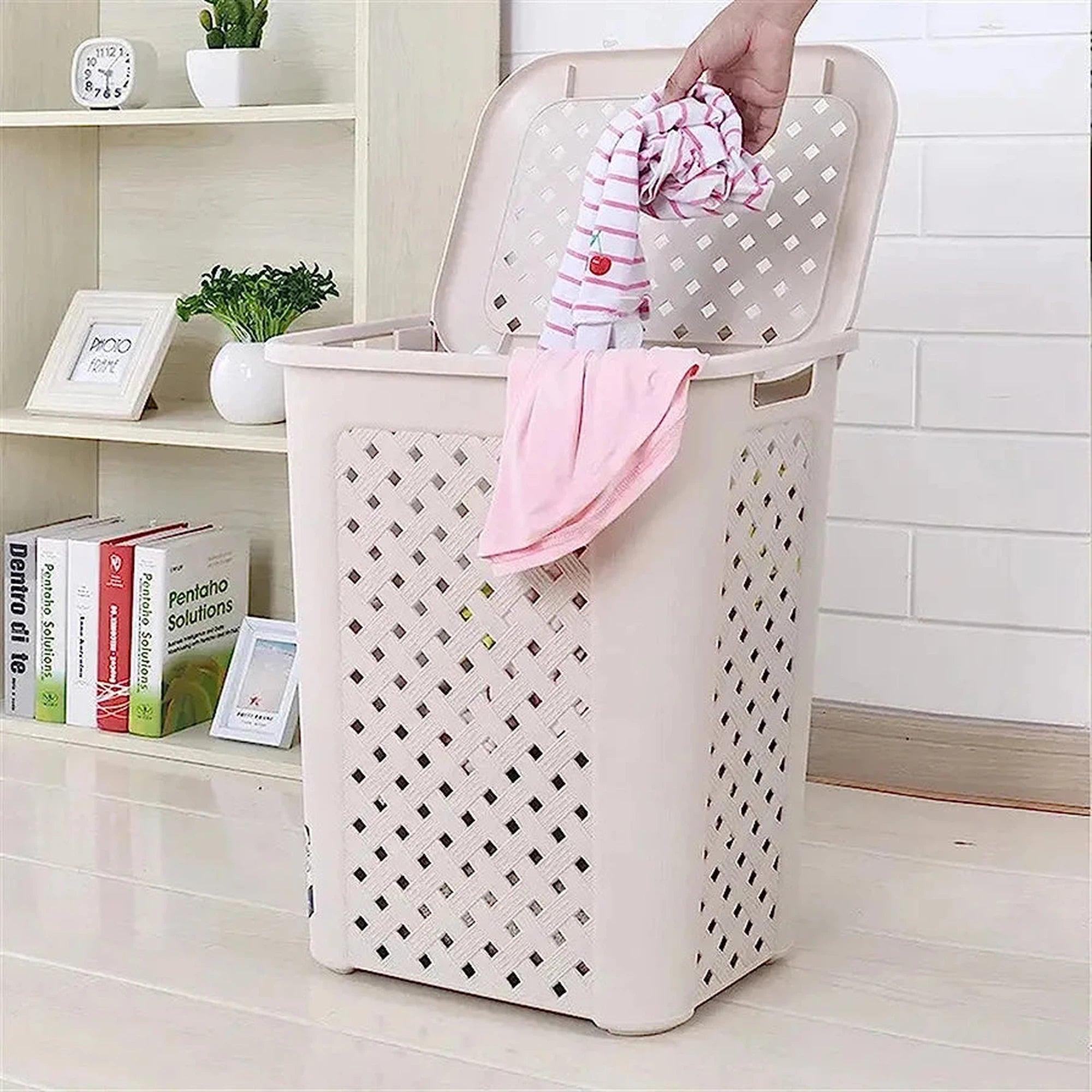 Laundry Linen Bin Basket 35L Eurroweb Woven 426