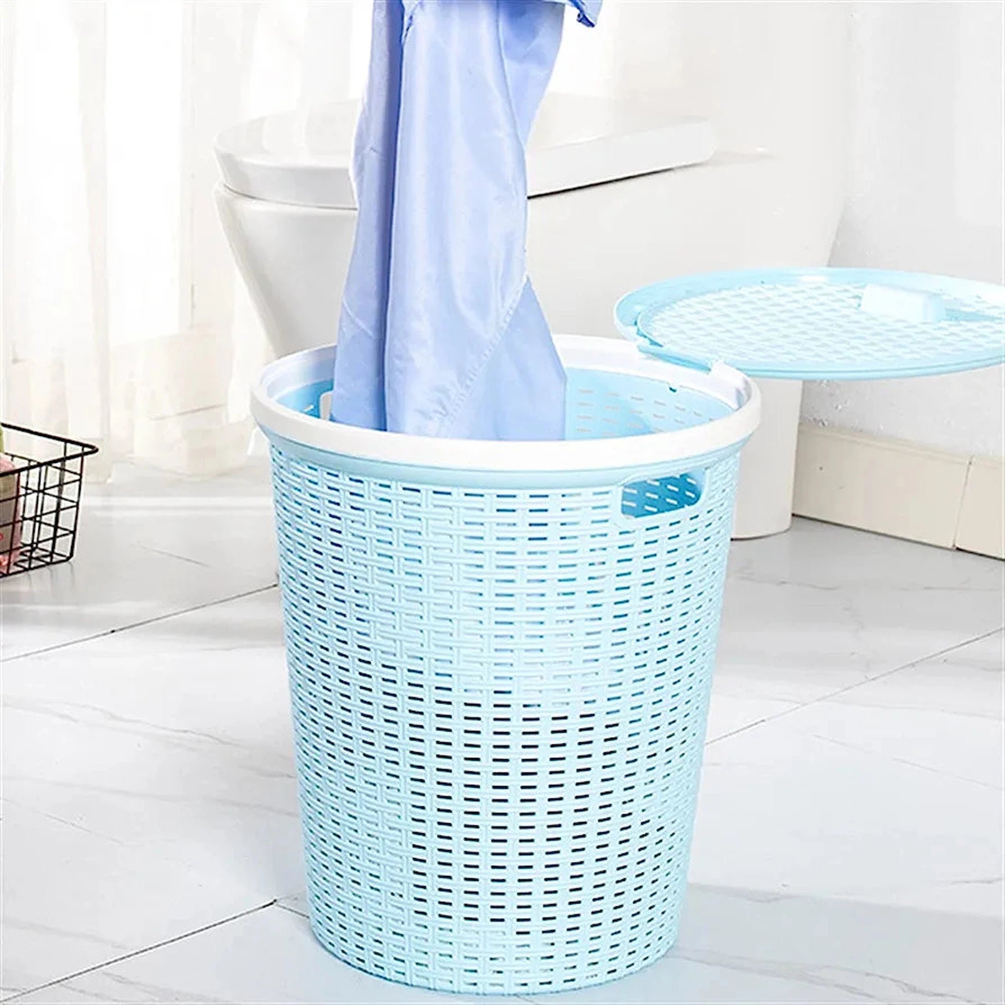 Laundry Basket 27cm Hollow Round 428