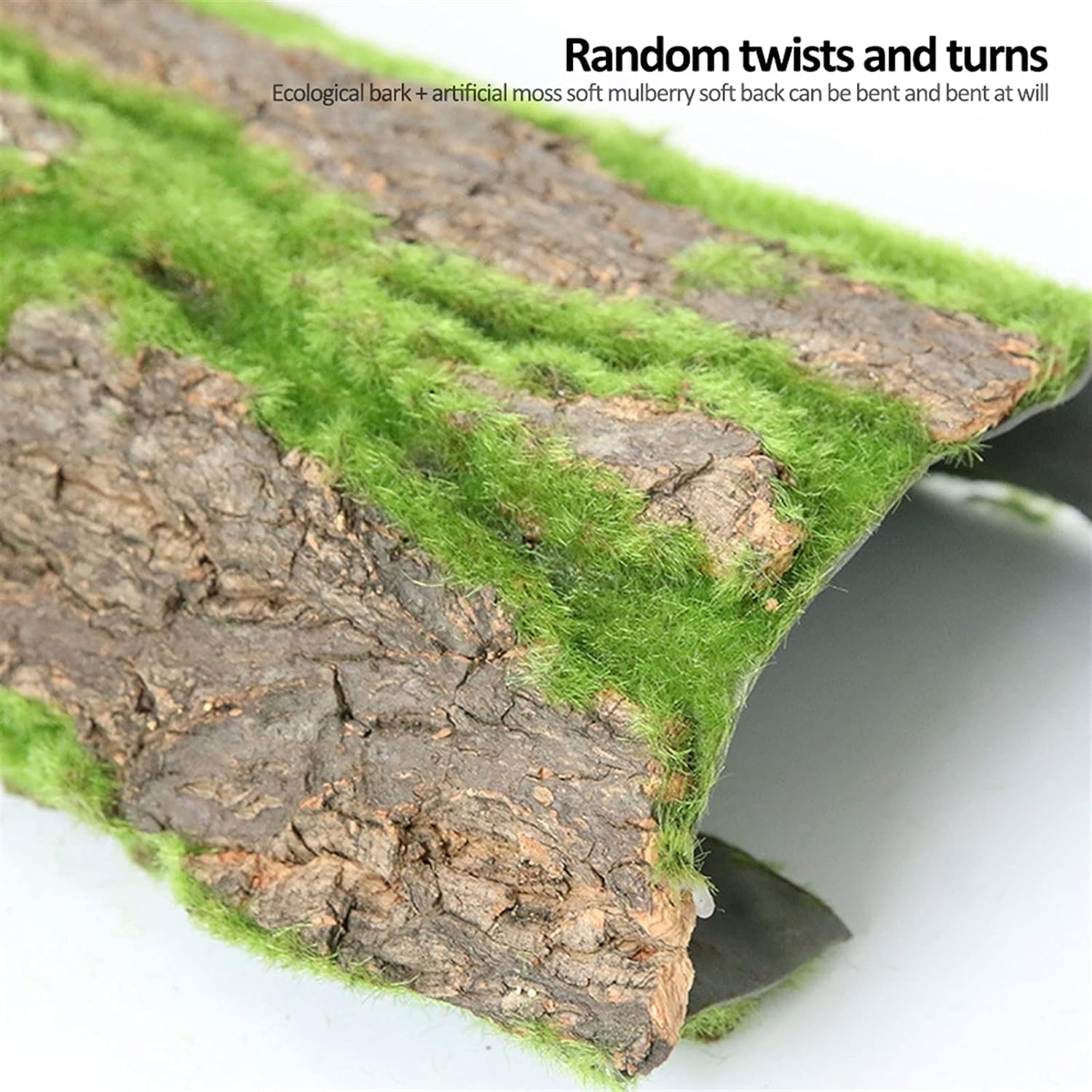 Artificial Tree Bark with Moss Mat for Decoration 50cmx100cm