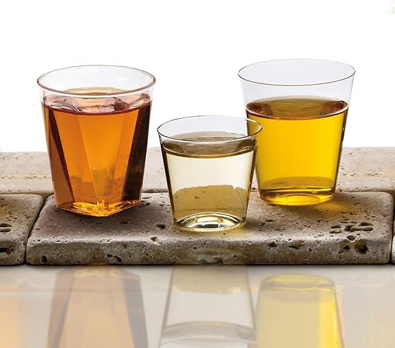 Acrylic Plastic Mini Reusable Dessert/Drinking Cups 4.6x5cm 10pack