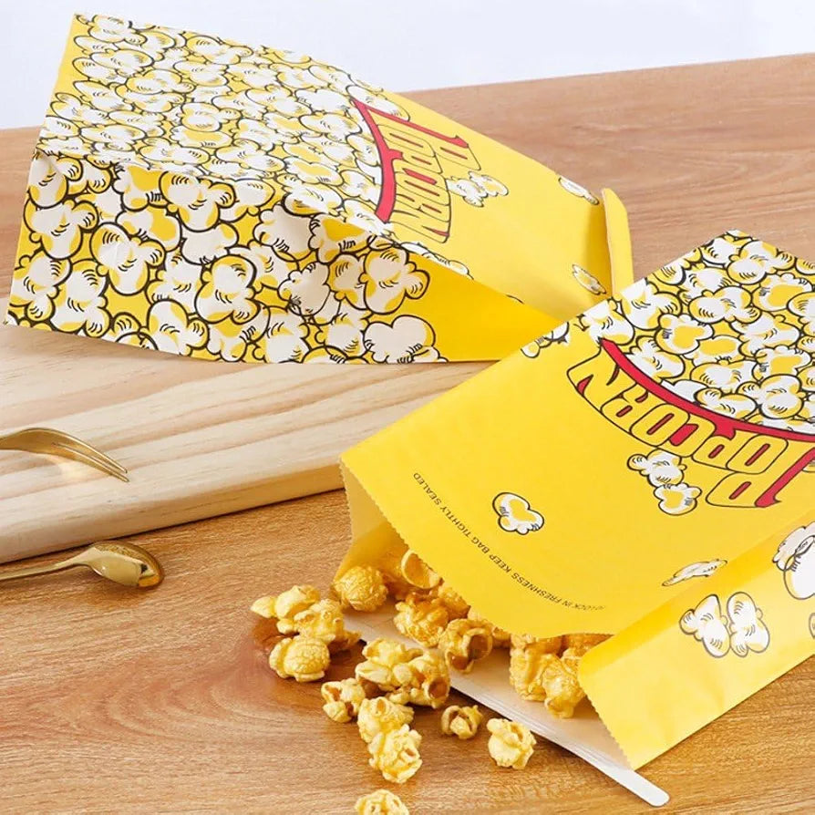 Retro Popcorn Paper Bags 10pack