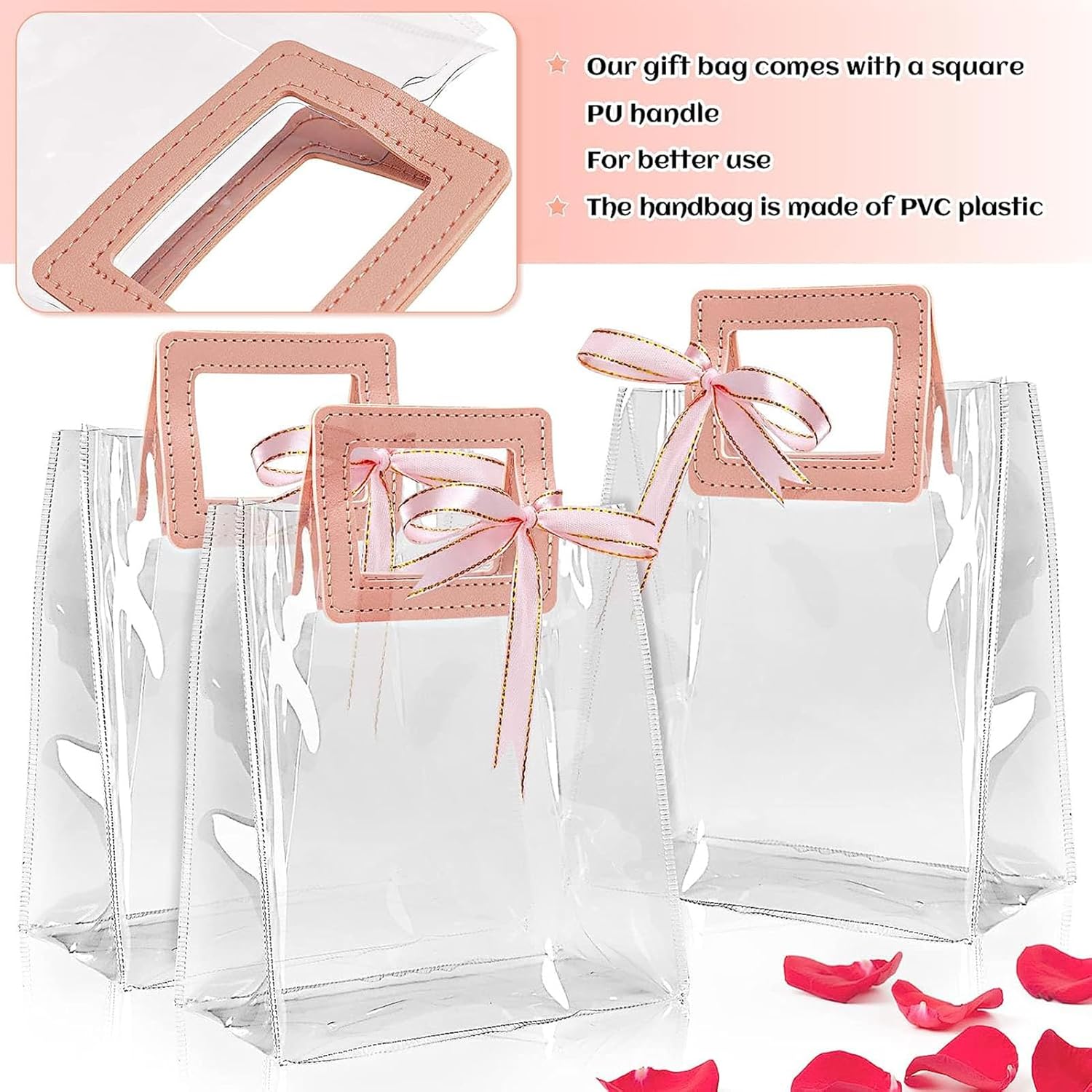 PVC Gift Bags with Square Handle