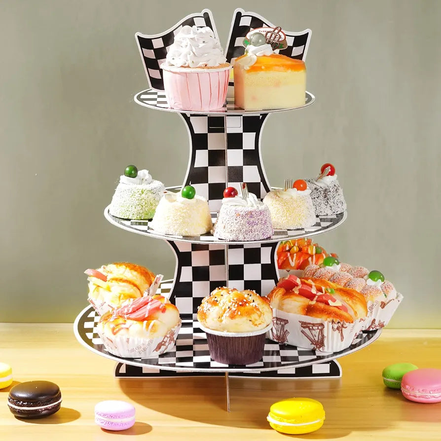 Cardboard Cupcake Stand 3-Tier