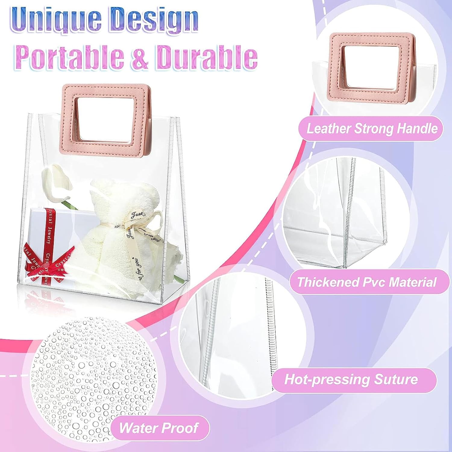 PVC Gift Bags with Square Handle