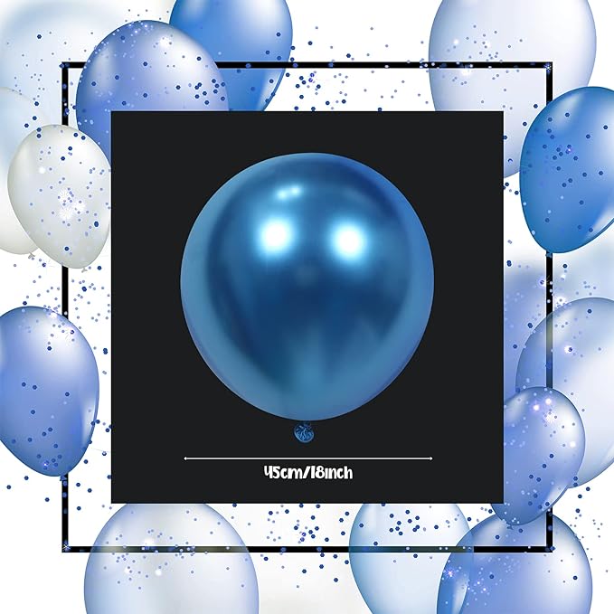 Latex Party Chrome Balloons 18inch 6pcs 45cm