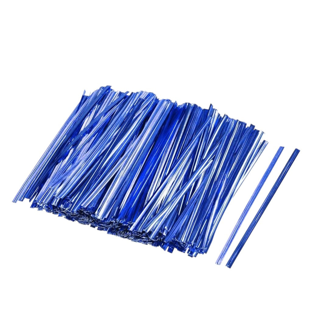 Alumnium Metallic Wrapping Twist Ties Ribbon 8cm for Gift Packaging 750pack