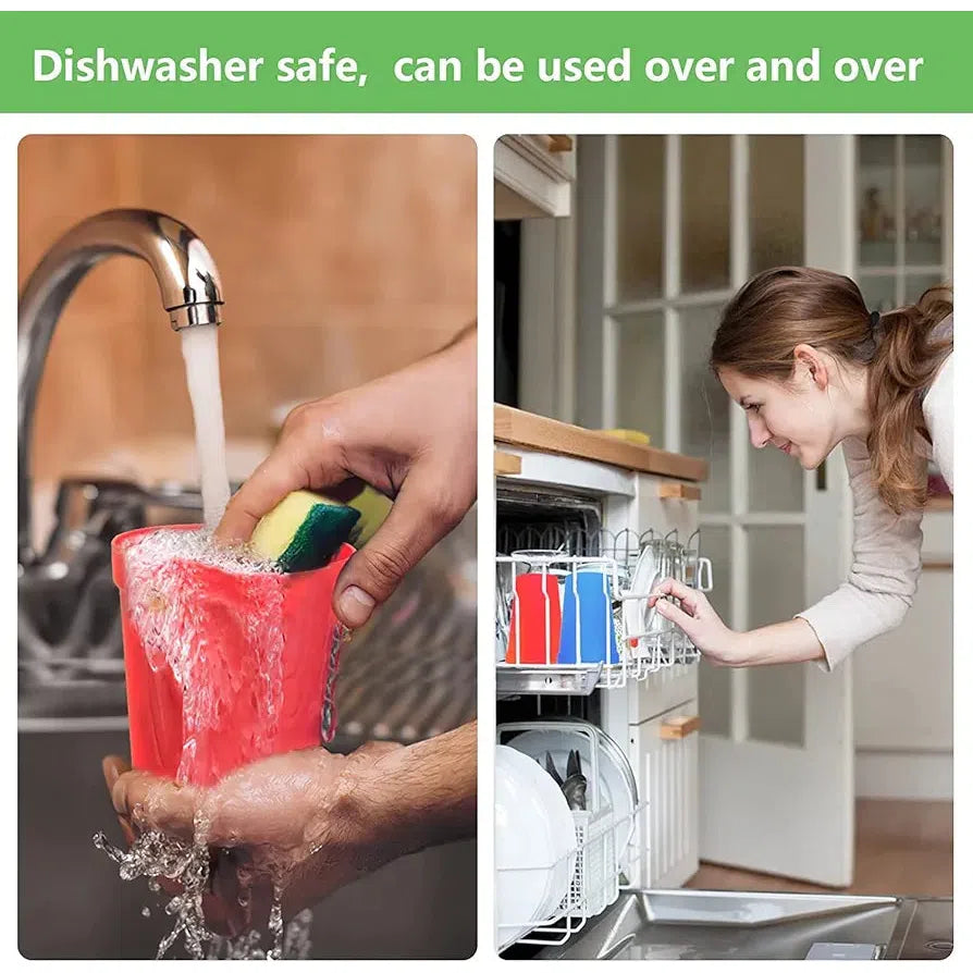 Rainbow Plastic Tumbler Set 200ml Reusable 6pack